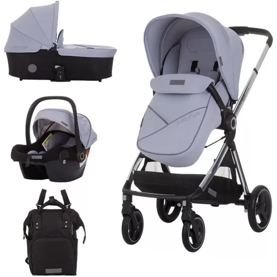 Carucior copii 3 in 1 Chipolino Elite Graphite Carucior copii 3 in 1 Chipolino Elite Graphite