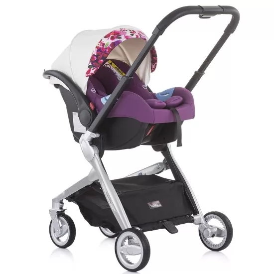Carucior Chipolino Emotion 3 in 1 White Flowers Carucior Chipolino Emotion 3 in 1 White Flowers