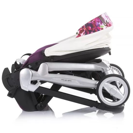Carucior Chipolino Emotion 3 in 1 White Flowers Carucior Chipolino Emotion 3 in 1 White Flowers
