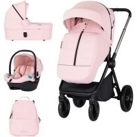 Carucior copii 3 in 1 Chipolino Encanto Pink Marshmallow