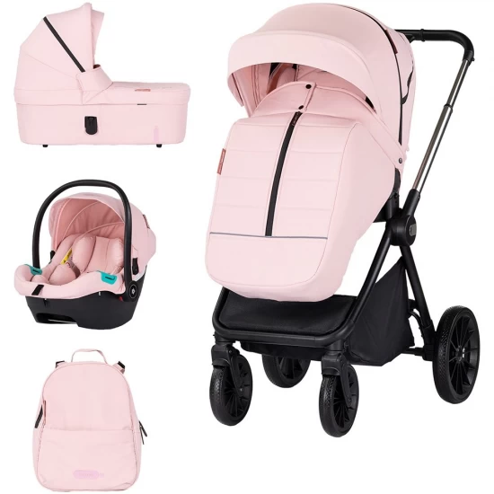 Carucior copii 3 in 1 Chipolino Encanto Pink Marshmallow Carucior copii 3 in 1 Chipolino Encanto Pink Marshmallow