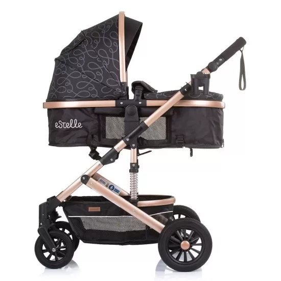 Carucior copii 2 in 1 Chipolino Estelle Ebony Carucior copii 2 in 1 Chipolino Estelle Ebony