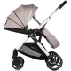 Carucior copii 3 in 1 cu landou, scaun auto, geanta mamici Chipolino Euphoria Latte