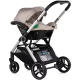 Carucior copii 3 in 1 cu landou, scaun auto, geanta mamici Chipolino Euphoria Latte