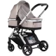 Carucior copii 3 in 1 cu landou, scaun auto, geanta mamici Chipolino Euphoria Latte