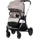 Carucior copii 3 in 1 cu landou, scaun auto, geanta mamici Chipolino Euphoria Latte