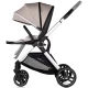 Carucior copii 3 in 1 cu landou, scaun auto, geanta mamici Chipolino Euphoria Latte