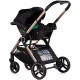 Carucior copii 3 in 1 cu landou, scaun auto, geanta mamici Chipolino Euphoria Noir