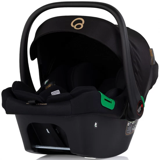 Carucior copii 3 in 1 cu landou, scaun auto, geanta mamici Chipolino Euphoria Noir