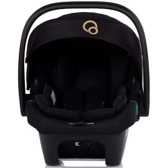 Carucior copii 3 in 1 cu landou, scaun auto, geanta mamici Chipolino Euphoria Noir