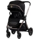 Carucior copii 3 in 1 cu landou, scaun auto, geanta mamici Chipolino Euphoria Noir