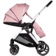 Carucior copii 3 in 1 cu landou, scaun auto, geanta mamici Chipolino Euphoria Powder Pink