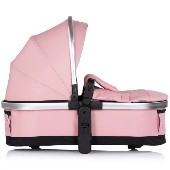 Carucior copii 3 in 1 cu landou, scaun auto, geanta mamici Chipolino Euphoria Powder Pink