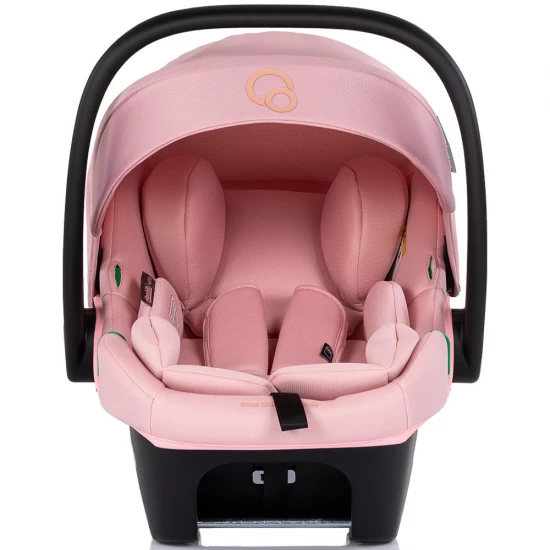 Carucior copii 3 in 1 cu landou, scaun auto, geanta mamici Chipolino Euphoria Powder Pink