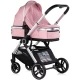 Carucior copii 3 in 1 cu landou, scaun auto, geanta mamici Chipolino Euphoria Powder Pink
