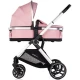Carucior copii 3 in 1 cu landou, scaun auto, geanta mamici Chipolino Euphoria Powder Pink