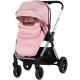 Carucior copii 3 in 1 cu landou, scaun auto, geanta mamici Chipolino Euphoria Powder Pink