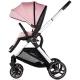 Carucior copii 3 in 1 cu landou, scaun auto, geanta mamici Chipolino Euphoria Powder Pink