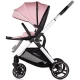 Carucior copii 3 in 1 cu landou, scaun auto, geanta mamici Chipolino Euphoria Powder Pink