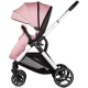 Carucior copii 3 in 1 cu landou, scaun auto, geanta mamici Chipolino Euphoria Powder Pink