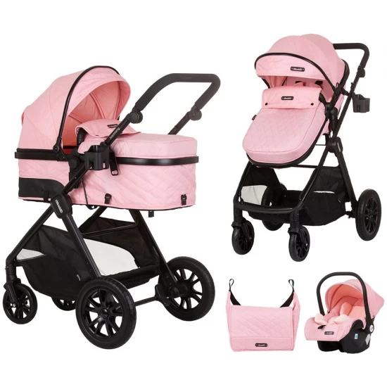 Carucior copii 3 in 1 Chipolino Harmony Flamingo Carucior copii 3 in 1 Chipolino Harmony Flamingo