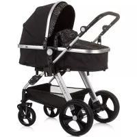 Carucior copii 3 in 1 Chipolino Havana Obsidian Leaves