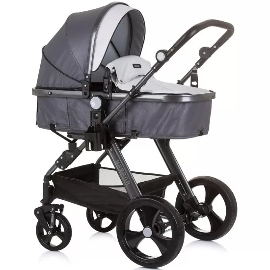 Carucior copii 3 in 1 Chipolino Havana Silver Grey Carucior copii 3 in 1 Chipolino Havana Silver Grey