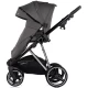 Carucior copii 3 in 1 cu landou, scaun auto, geanta mamici Chipolino Imperium Charcoal