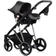 Carucior copii 3 in 1 cu landou, scaun auto, geanta mamici Chipolino Imperium Charcoal
