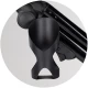 Carucior copii 3 in 1 cu landou, scaun auto, geanta mamici Chipolino Imperium Charcoal