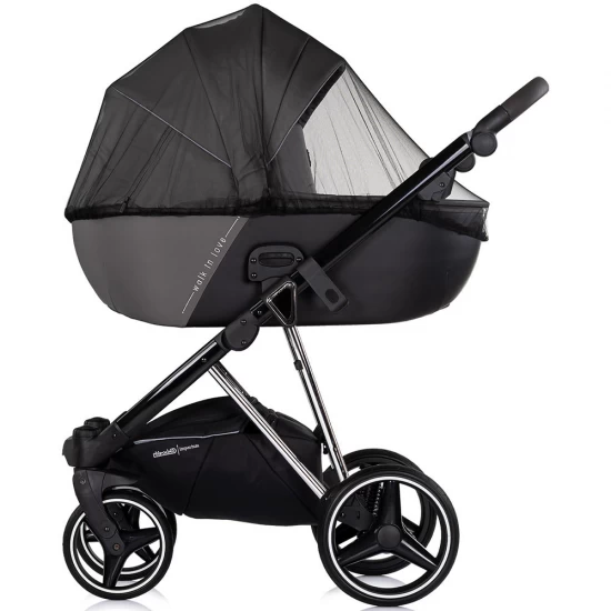 Carucior copii 3 in 1 cu landou, scaun auto, geanta mamici Chipolino Imperium Charcoal