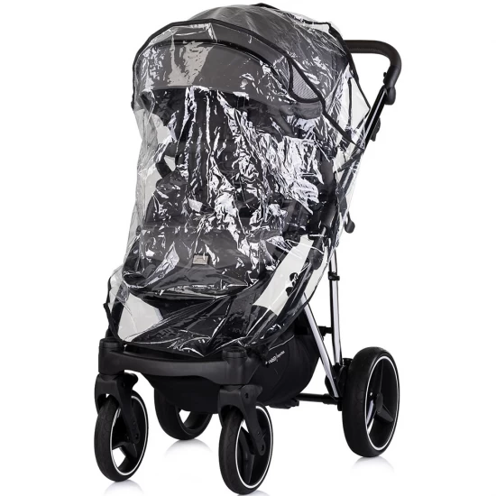 Carucior copii 3 in 1 cu landou, scaun auto, geanta mamici Chipolino Imperium Charcoal