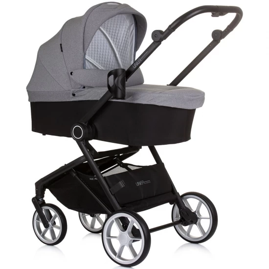 Carucior copii 3 in 1 Chipolino Linea Ash Grey Carucior copii 3 in 1 Chipolino Linea Ash Grey