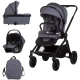 Carucior copii 3 in 1 Chipolino Magnum Anthracite Carucior copii 3 in 1 Chipolino Magnum Anthracite