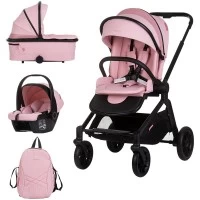 Carucior copii 3 in 1 Chipolino Magnum Pink Marshmallow