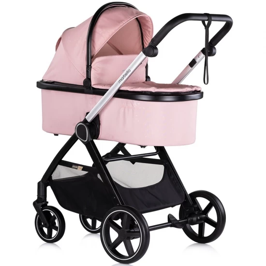 Carucior copii 3 in 1 Chipolino Marbella Pink Marshmallow Carucior copii 3 in 1 Chipolino Marbella Pink Marshmallow