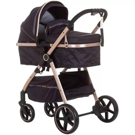 Carucior copii 2 in 1 transformabil Chipolino Misty Ebony Carucior copii 2 in 1 transformabil Chipolino Misty Ebony