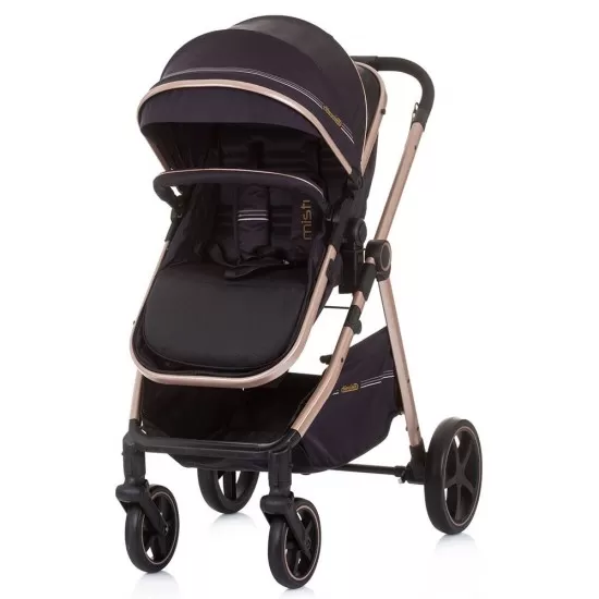 Carucior copii 2 in 1 transformabil Chipolino Misty Ebony Carucior copii 2 in 1 transformabil Chipolino Misty Ebony