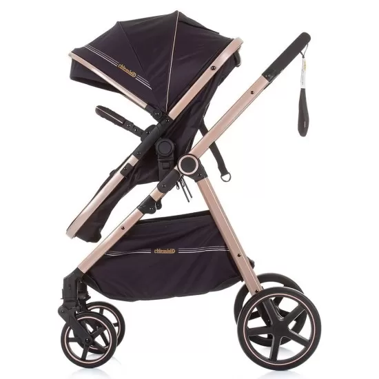 Carucior copii 2 in 1 transformabil Chipolino Misty Ebony Carucior copii 2 in 1 transformabil Chipolino Misty Ebony