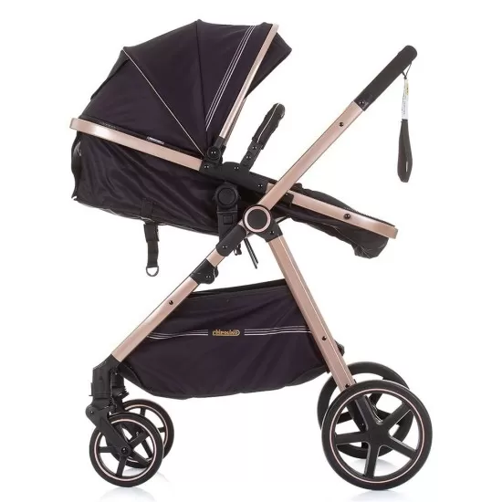 Carucior copii 2 in 1 transformabil Chipolino Misty Ebony Carucior copii 2 in 1 transformabil Chipolino Misty Ebony