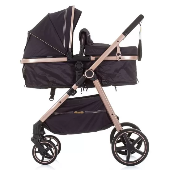 Carucior copii 2 in 1 transformabil Chipolino Misty Ebony Carucior copii 2 in 1 transformabil Chipolino Misty Ebony