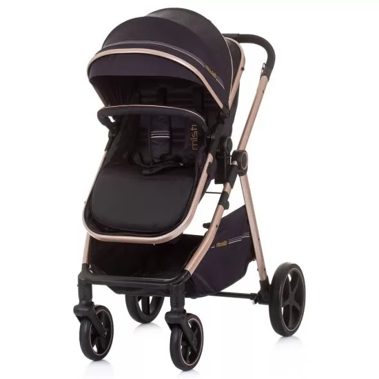 Carucior copii 2 in 1 Chipolino Misty Pure Black Carucior copii 2 in 1 Chipolino Misty Pure Black