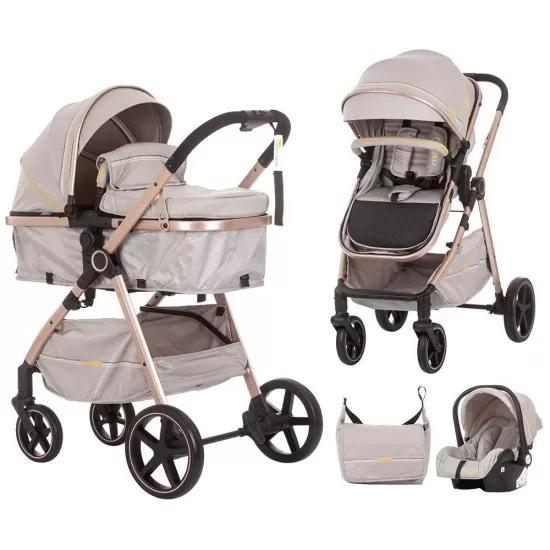 Carucior copii 3 in 1 Chipolino Misty Sand Carucior copii 3 in 1 Chipolino Misty Sand