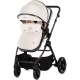 Carucior copii 2 in 1 cu landou transformabil in carucior sport si geanta mamici Chipolino Pearl Cashmere