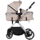 Carucior copii 2 in 1 cu landou transformabil in carucior sport si geanta mamici Chipolino Pearl Latte