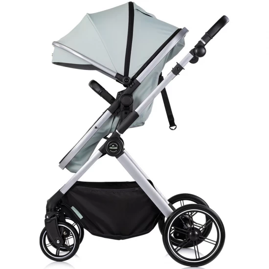 Carucior copii 2 in 1 cu landou transformabil in carucior sport si geanta mamici Chipolino Pearl Matcha