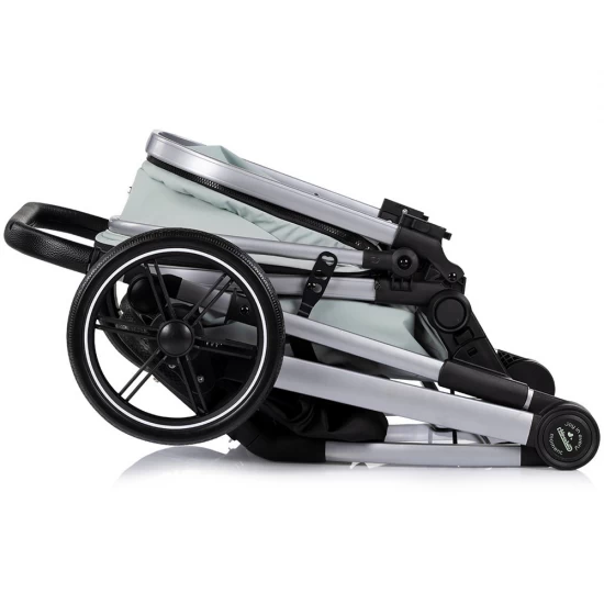 Carucior copii 2 in 1 cu landou transformabil in carucior sport si geanta mamici Chipolino Pearl Matcha
