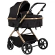 Carucior copii 2 in 1 cu landou transformabil in carucior sport si geanta mamici Chipolino Pearl Noir