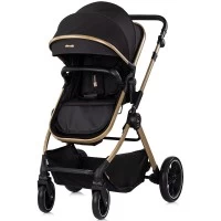 Carucior copii 2 in 1 cu landou transformabil in carucior sport si geanta mamici Chipolino Pearl Noir