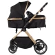 Carucior copii 2 in 1 cu landou transformabil in carucior sport si geanta mamici Chipolino Pearl Noir